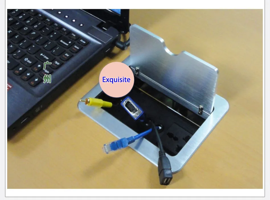 Раскладушка многофункциональный / мультимедиа рабочего разъем конференц-стол