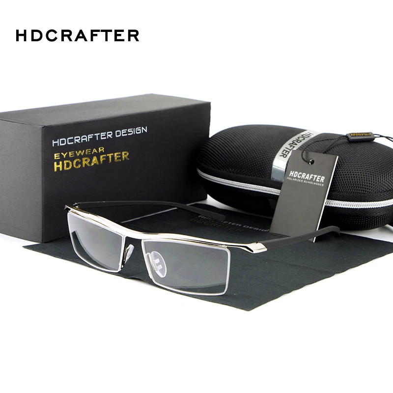 HDCRAFTER бренд Горячая продажа унисекс очки Tr90 титана близорукость оправа удобные