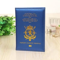 belgium versatile travel passport holder travel passport cover for men and women durable fashion belgium passport wallet