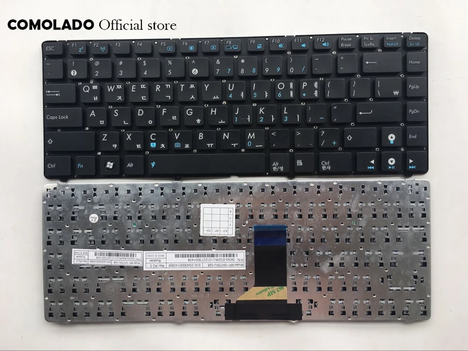 KR Корейская клавиатура для ASUS U36 U36SD U36SG U40SD U41J U41JF U41SV белый и черный без рамки