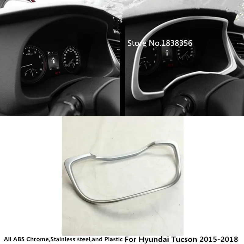 Для Hyundai Tucson 2015 2016 2017 2018 автомобиль ABS хром гарнир детектор приборной панели