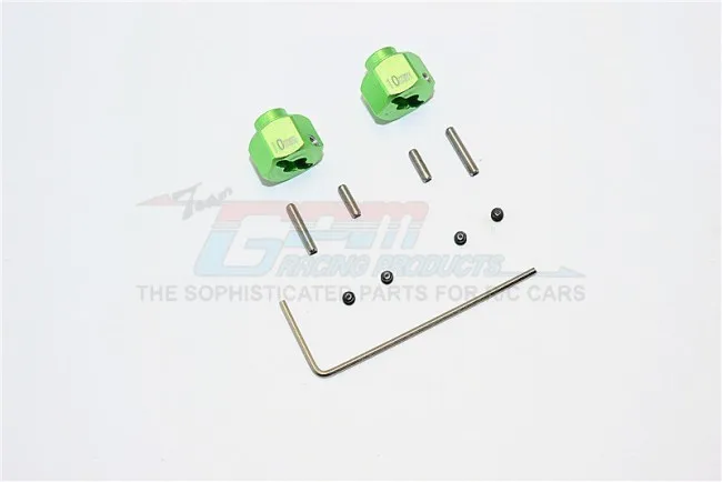 1/10 AXIAL SMT10 90055 90057 шестигранное колесо из алюминиевого сплава (+ 2 мм)-набор шт. MJ0102/+