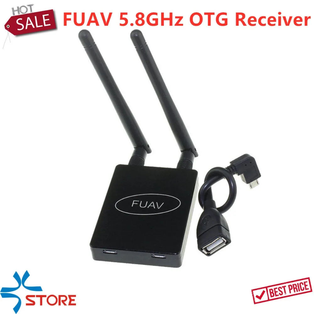 FPV Mini 5 8G FUAV OTG беспроводной двойной приемник с поддержкой Apple iPhone VR Android Phone для Racing