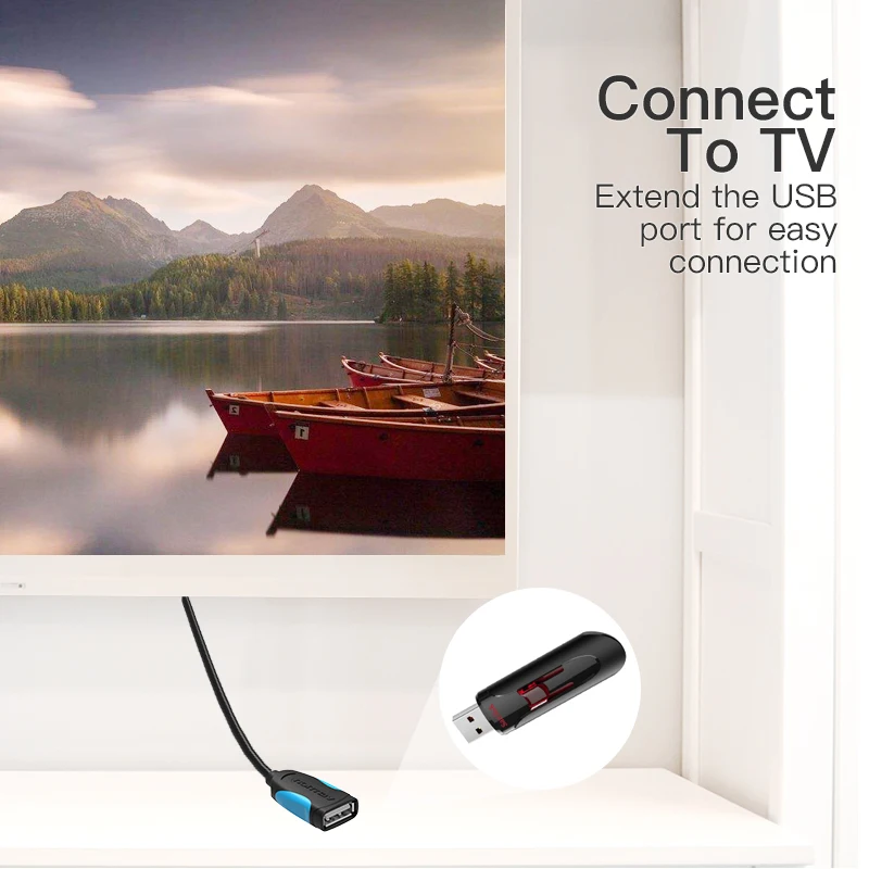 Vention USB2.0 УДЛИНИТЕЛЬ для мужчин и женщин супер скорость 2 0 USB удлинитель кабель