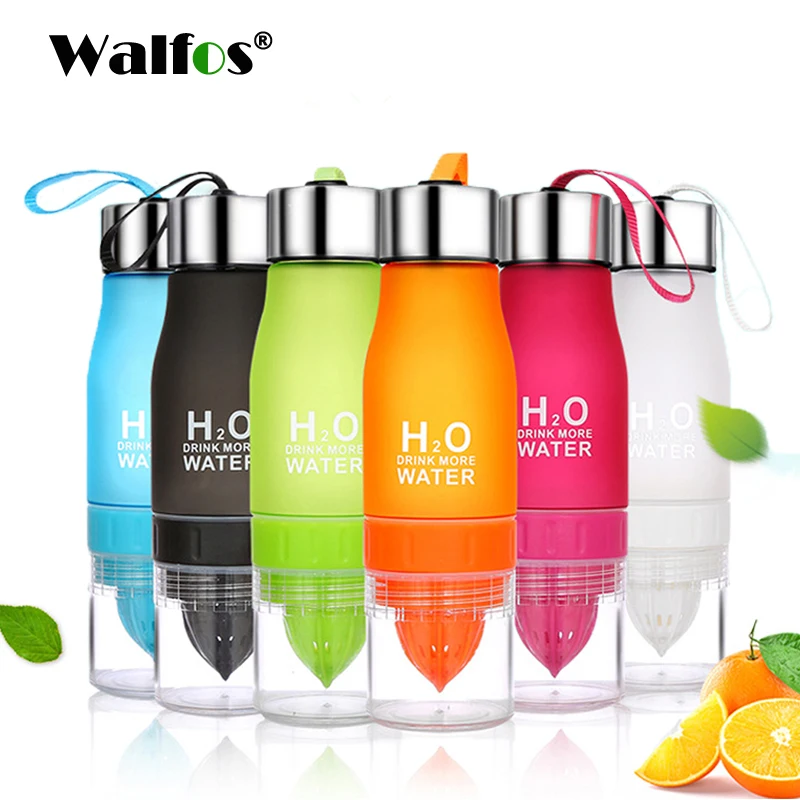 WALFOS 1000 мл портативная Спортивная бутылка для воды без BPA бутылки для воды для заварки чая велосипедный шейкер