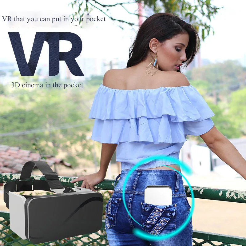 Топ VR мини мобильный телефон Специальные карманные складные очки 3D VR Очки виртуальной реальности для мобильного телефона