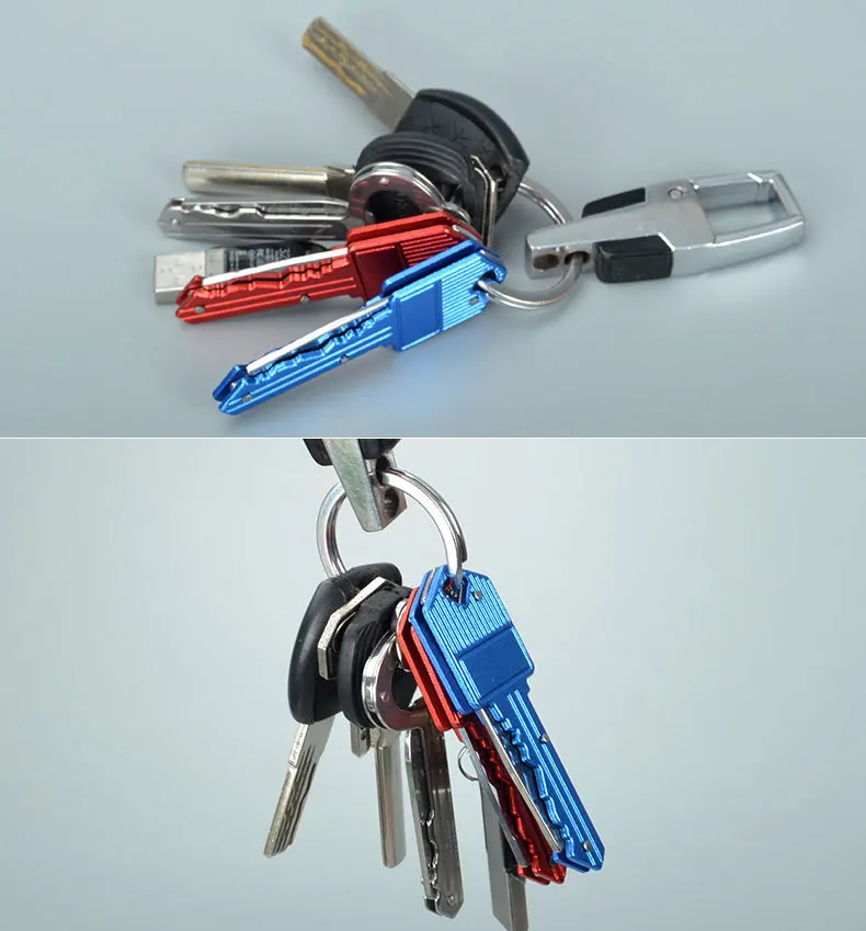 Бесплатная доставка Мини нож в виде ключа со складками на открытом воздухе из