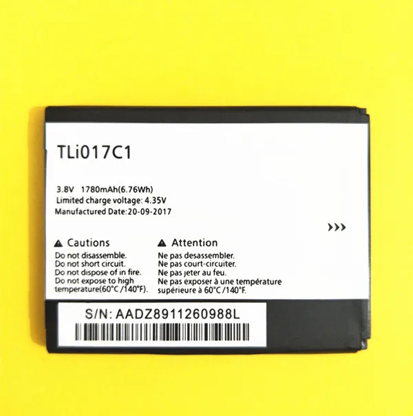 B TAIHENG 1780mAh TLi017C1 аккумулятор для Alcatel One Touch PIXI 3 4 5 &quot5019D 5017D 5017A 5017X 5017 5027B