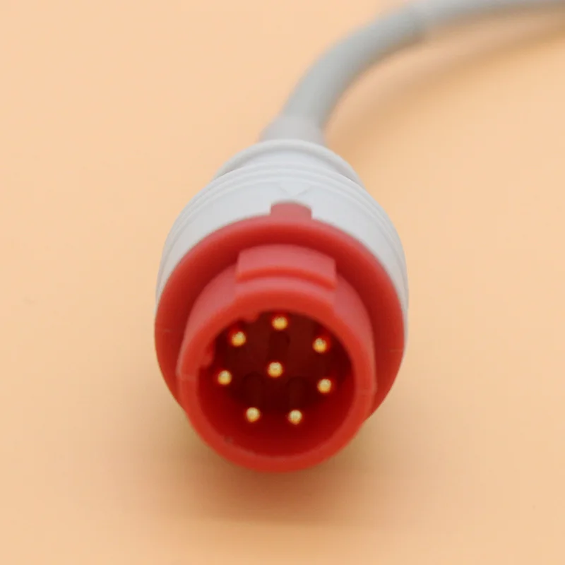 8P ECG EKG 3 провода кабель и электрод leadwire для Bionet BM3 с AHA/IEC/Snap/клип/ветеринарный зажим|