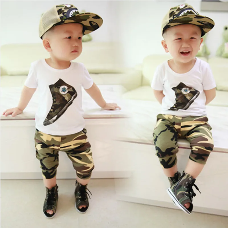 Новинка 2015 г. летняя одежда для мальчиков возрастом до 4 лет 100% хлопок детские