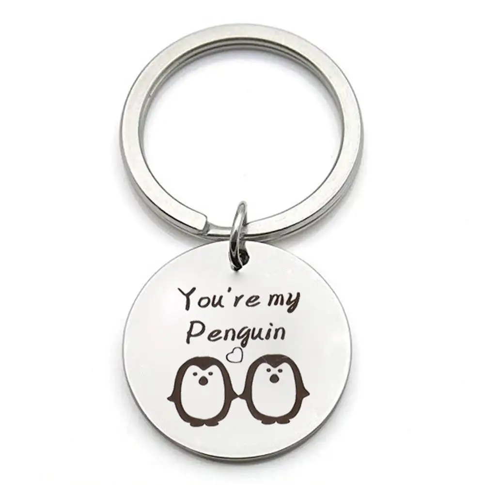 Брелок для ключей You Are My Penguin из нержавеющей стали|Брелоки| |