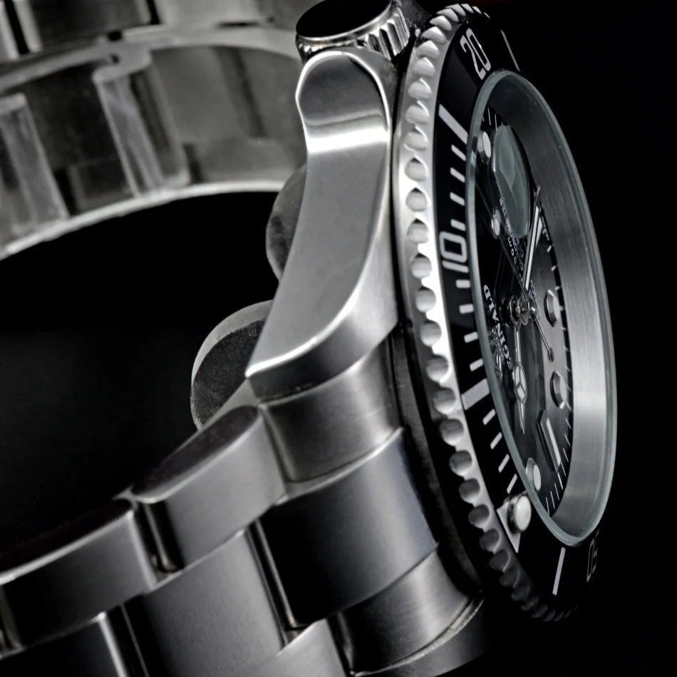 Мужские часы Реджинальд 40 мм GMT с сапфировым кристаллом топовые Брендовые Часы 2018