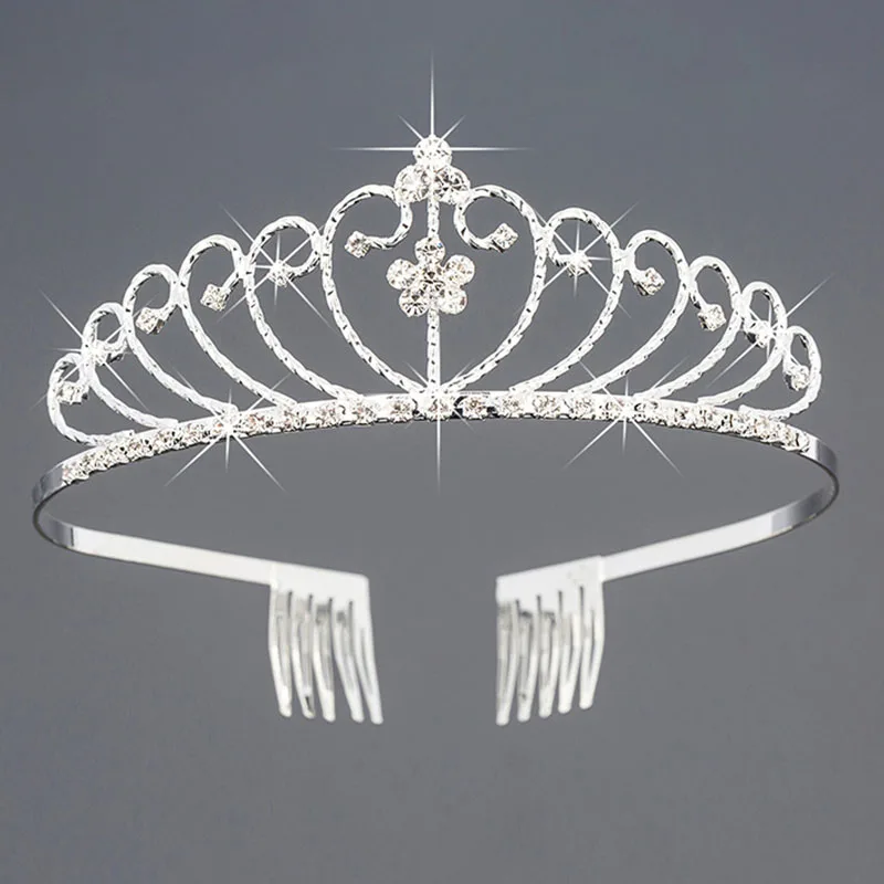 Роскошный свадебный Кристальные тиары и короны принцессы queen Pageant тиара для выпускного вечера Свадебный ободок аксессуары для волос