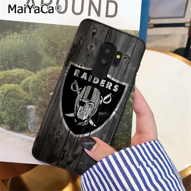 A13 MaiYaCa Oakland Raiders высокое качество чехол для телефона для samsung S9 S9 плюс S5 S6 S6edge S6plus S7 S7edge S8 S8plus - Цвет: A13