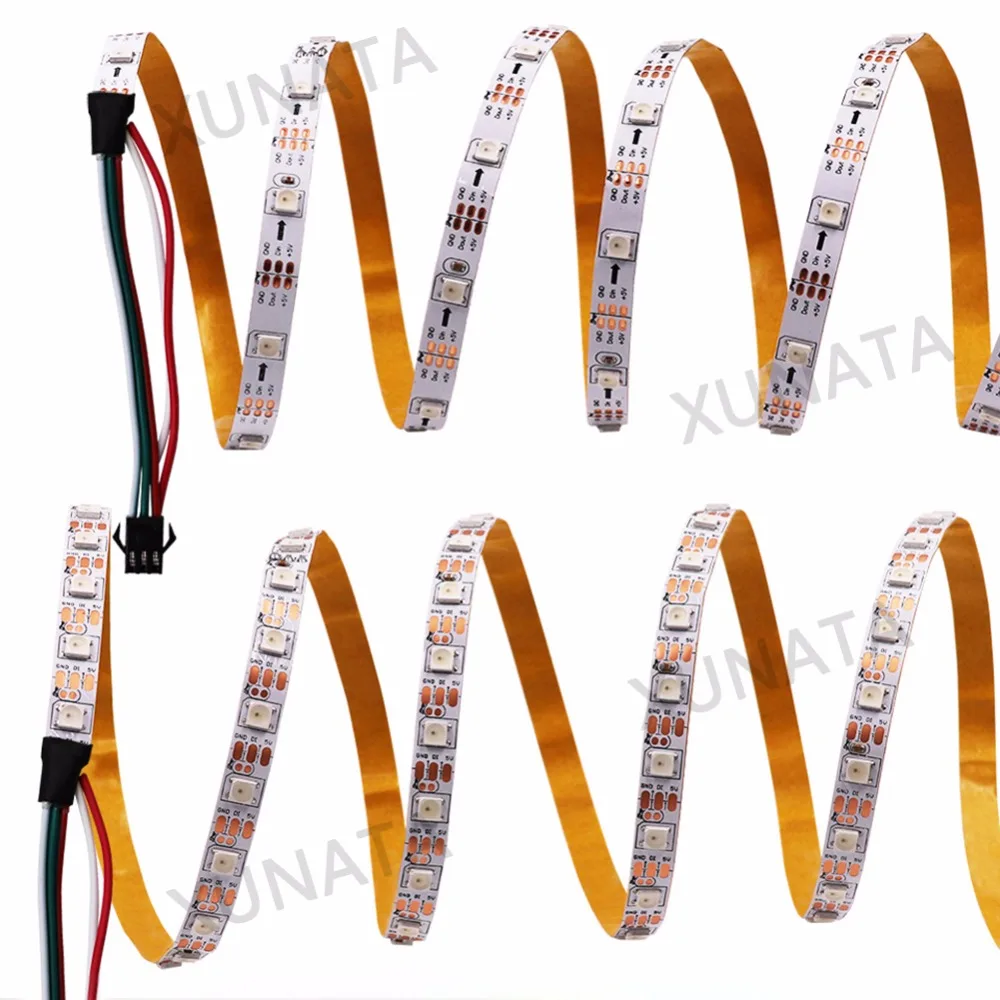 WS2812B полноцветная 30 светодисветодиодный s/m 60 SMD Светодиодная лента гибкая IP30 IP65