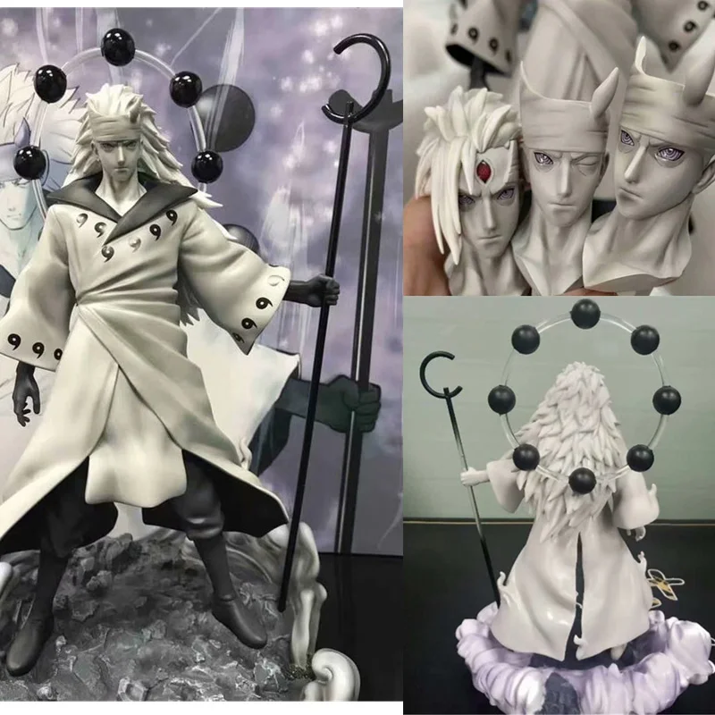 28 см аниме Наруто GK Учиха Мадара Rikudousennin Modo версия Obito фигурки модель