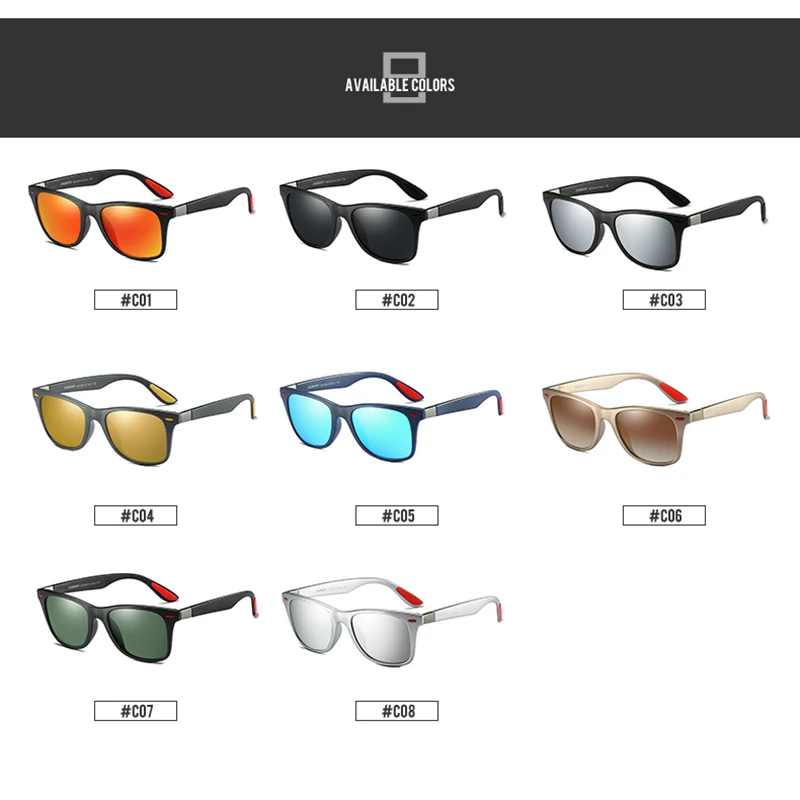 MATIC Черный квадрат Modis Поляризованные большие солнцезащитные очки мужские Кен