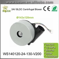 280w 24v low noise high pressure speed brushless dc centrifugal blower aluminum motor for scrubber pump motor fan