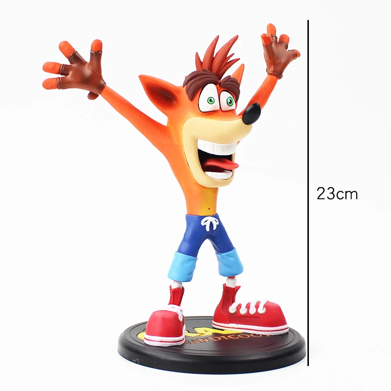23 см Crash Bandicoot фигурка игрушки Bandicoot волк окрашенная статуя отличный подарок для детей