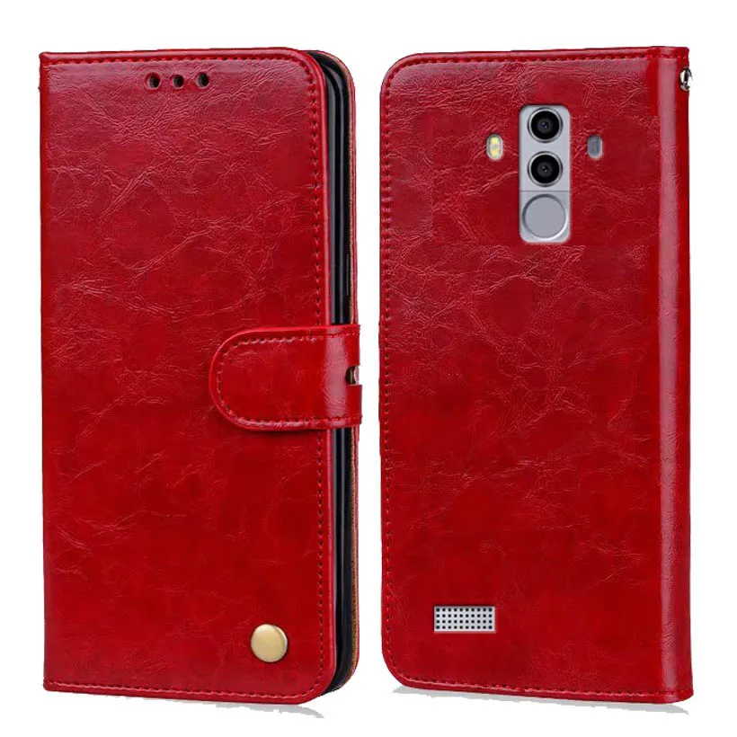 Для Leagoo T8 Чехол бумажник флип чехол из искусственной кожи кошелек для телефона