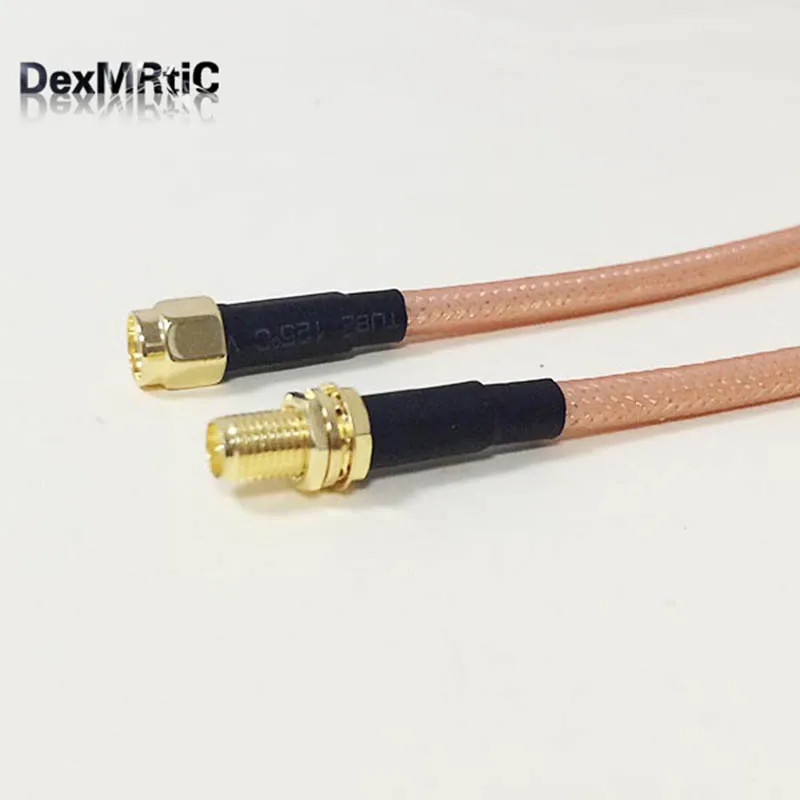 WIFI антенный кабель RP SMA папа к женский Обратный адаптер RG142 50 см/100 см Низкая потеря