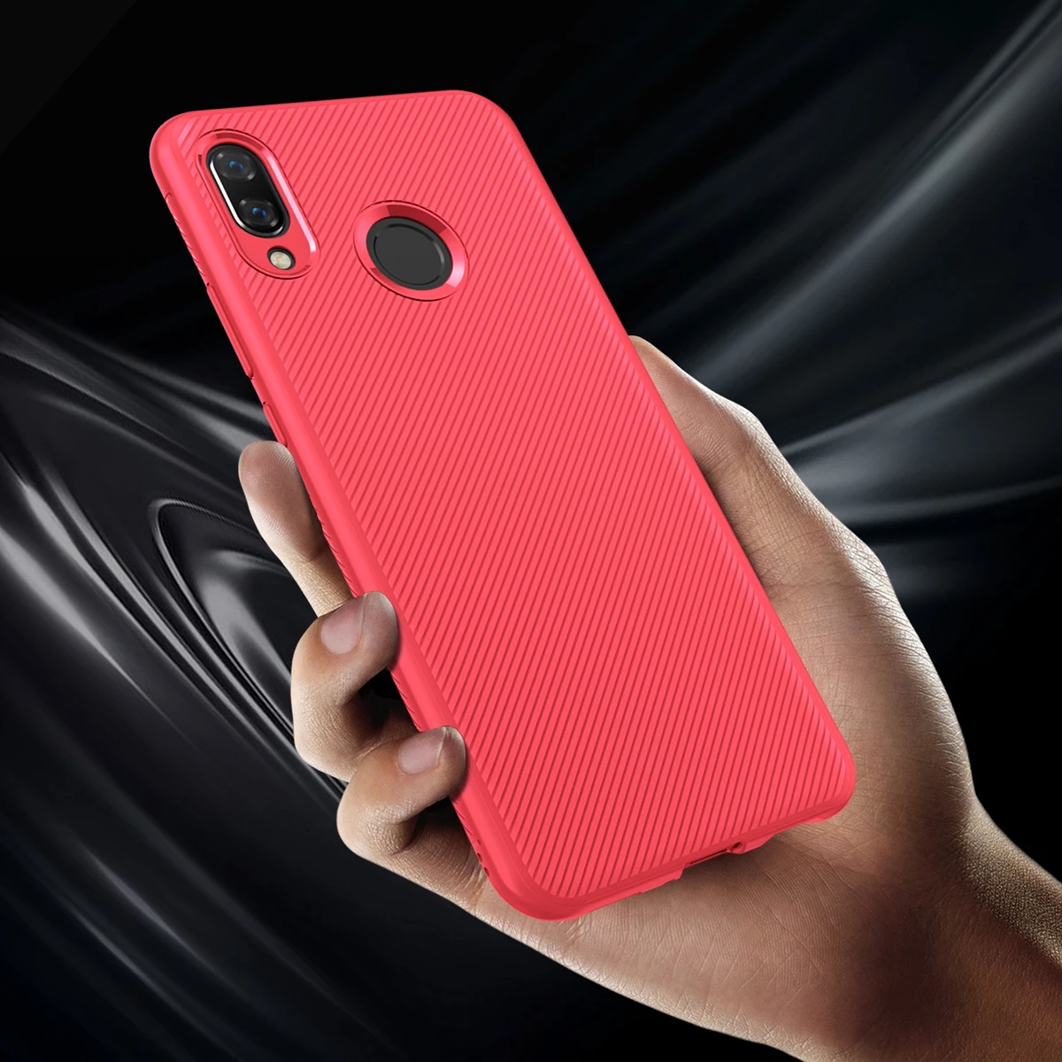 CASEWIN чехол для Xiaomi Mi Play, мягкий силиконовый чехол с текстурой, Ультратонкий матовый чехол из ТПУ для Xiaomi Mi Play, 5,84 дюймов, задняя крышка, противоударный