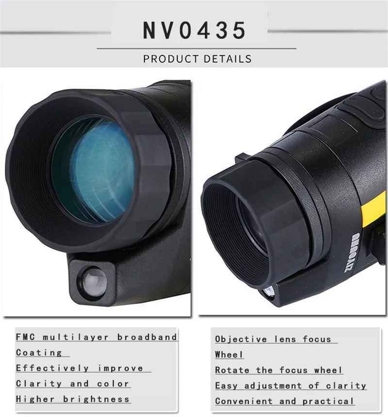 NV0435 цифровой бинокль ночного видения IRLED Ночная охота Camorder 4X35 Zoom устройство ночного видения nighthunting ночное видение