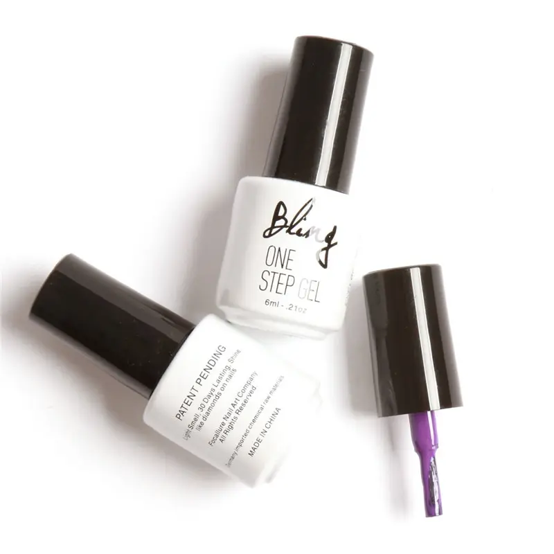 FOCALLURE Nails Art Soak off Гель лак для ногтей красный серебристый УФ светодиодный