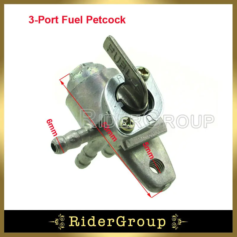 3 портовый газовый топливный клапан переключатель Petcock для Polaris Predator Outlaw Scrambler S Port
