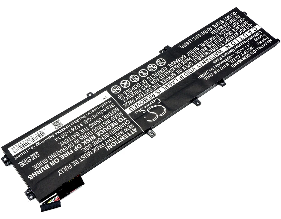 Аккумулятор Cameron Sino 8000 мАч для DELL Precision M5520 XPS 15 9560 i7 7700HQ|Батареи MP3/MP4 плееров| |