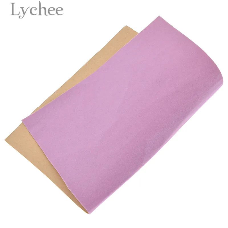 9 Lychee Life 29x21 см A4 самоклеющиеся бархатные ткани высокого качества сплошной цвет ткань DIY лайнер бумага для бантов ювелирные ящики - Цвет: 9