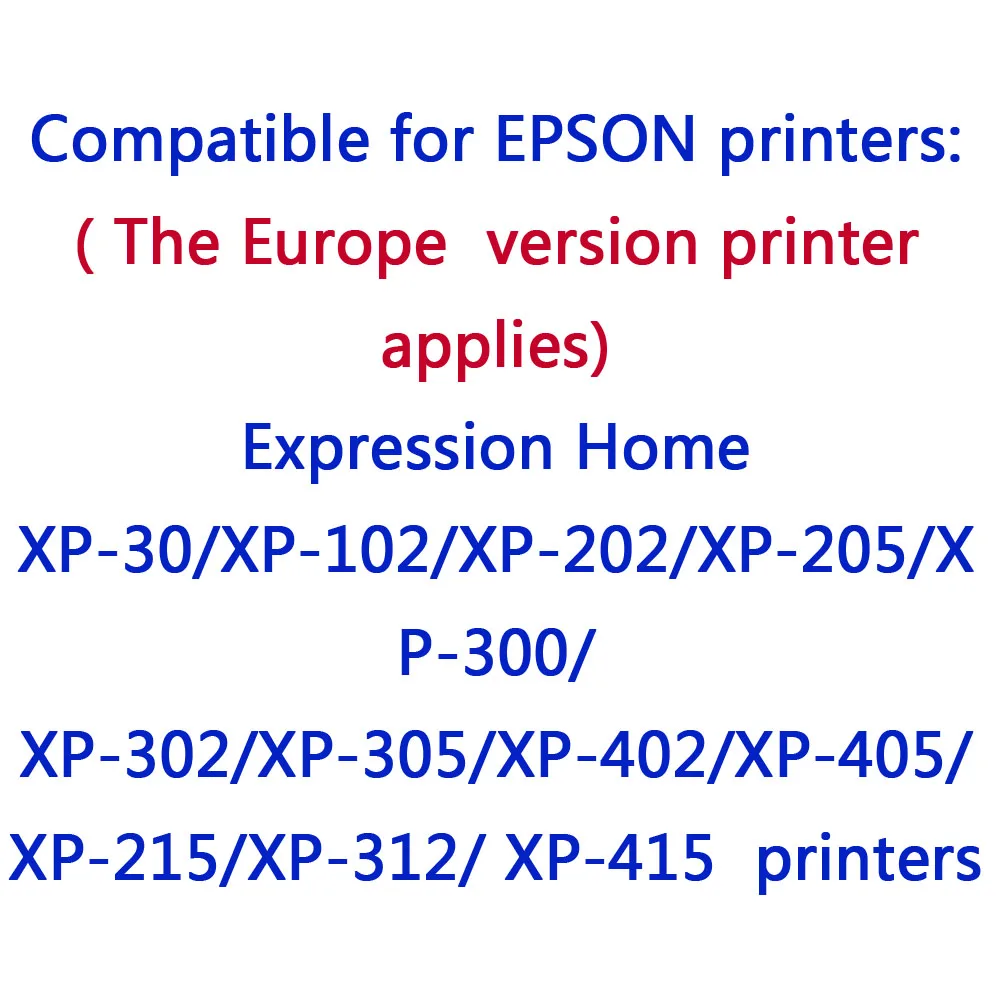4 шт совместимый чернильный картридж для принтера Epson XP-402 XP-405WH XP-405 XP-215 XP-312 XP-415 XP-412