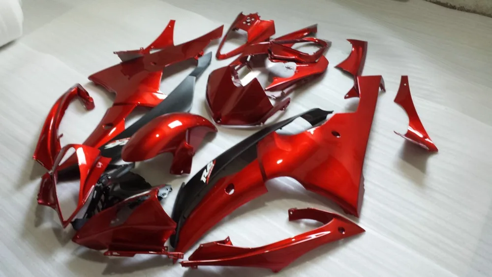 Комплект обтекателей под давлением для YAMAHA YZFR6 08 09 10 11 12 YZF R6 2008 2010 2012 YZF600 красный