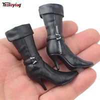 black 16 scale astoys as023 female doll medium tube high heels boots shoes w feet fit 12 inch removable body action figure toys