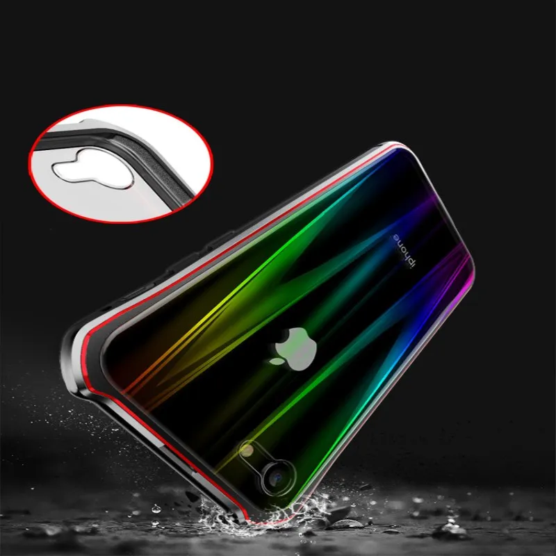 Colorful Aurora Touch Magnetic Phone Case for iPhone7 7plus/8 8plus/X/XS/XS MAX/XR Mobile Drop Protection | Мобильные телефоны и