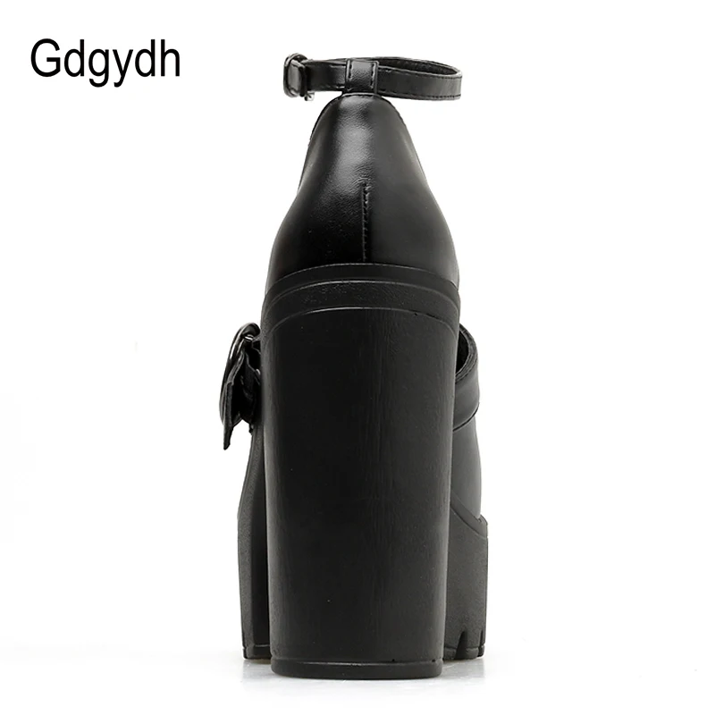 Gdgydh/модные туфли-лодочки; женская обувь; Цвет Черный; Новинка года; сезон весна-лето; пикантная женская обувь с пряжкой; ремешок на щиколотке; круглый носок; Прямая поставка