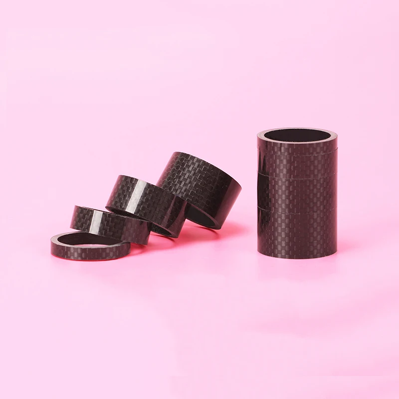 4 шт. углерода Волокно гарнитура прокладка для Велосипедный Спорт 28.6 мм Вилы