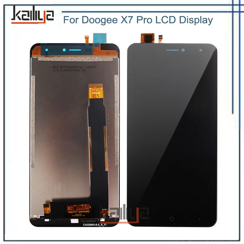 Полный ЖК дисплей Дисплей Для Doogee X7 Pro + Сенсорный экран передняя Стекло планшета