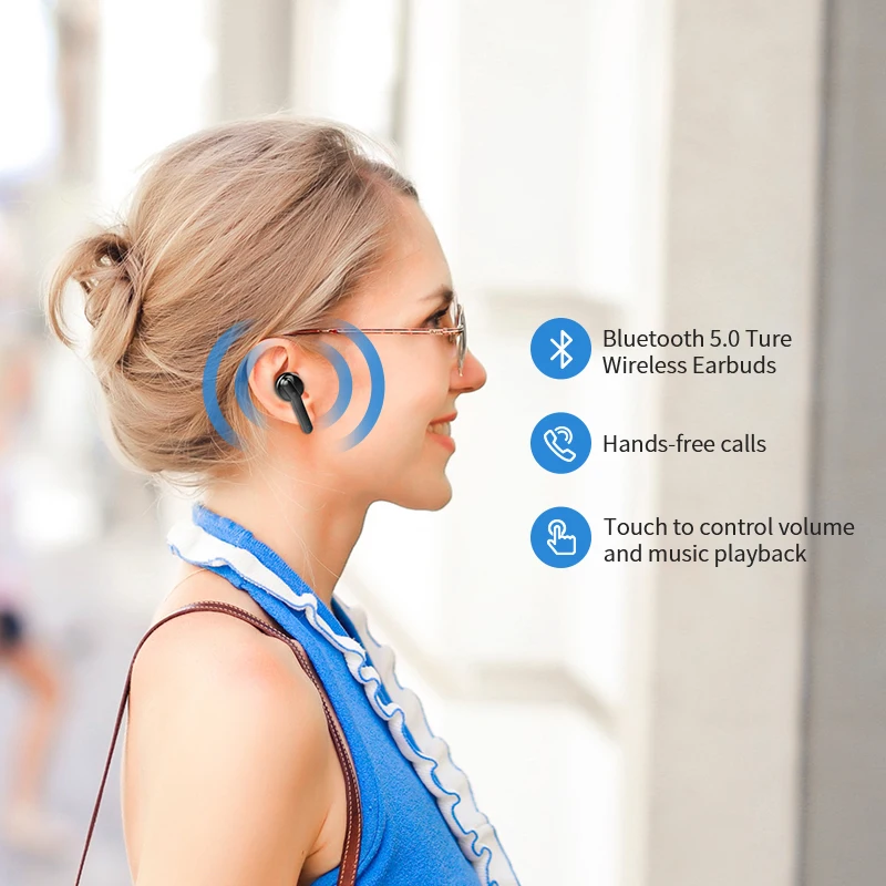 Стереонаушники Mifa True Wireles с поддержкой Bluetooth 5 0 и микрофоном | Электроника
