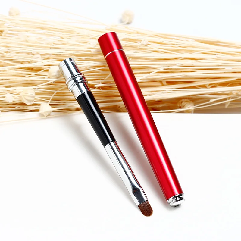 Xuemali Professional Portable 1PC Makeup Lip Brush Retractable Comestic Make Up for Travel 2 colors choose | Красота и здоровье