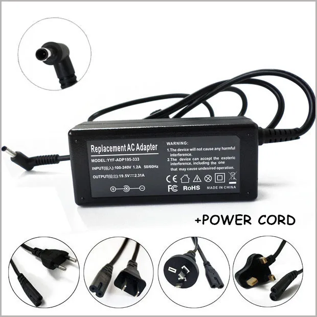 

19.5V 2.31A Laptop AC Adapter For HP Pavilion X2 11-P010NR ADP-45WD B Tablet Computer Charger