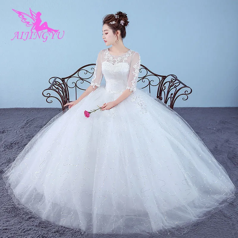 AIJINGYU платья большого размера для свадебной вечеринки weding платье WK745|Свадебные