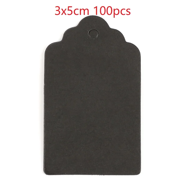 3x5cm 100pcs 50-100 шт. DIY этикетки из крафт-бумаги Винтаж Свадебные Декоративные Бирки гребешок этикетка чемодан Свадебные украшения для столовый Багаж Метки - Цвет: 3x5cm 100pcs