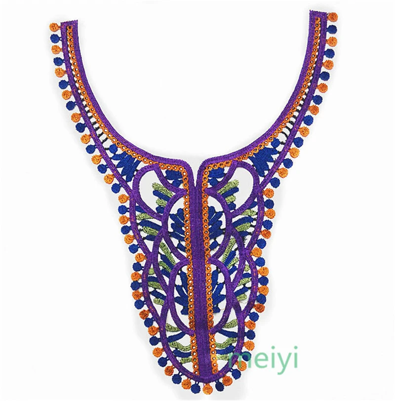 1 шт. кружевной вышитый воротник декоративная аппликация Одежда Ткань материалы