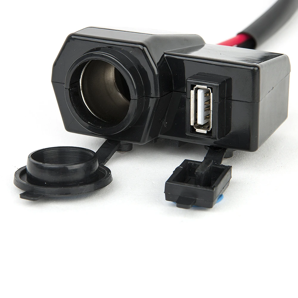 Водонепроницаемый USB адаптер на руль мотоцикла скутера прикуривателя 12