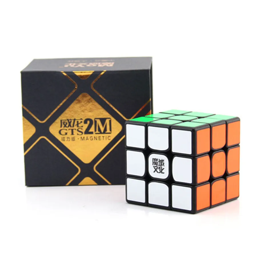 GTS2M GTS 2 M Magnetic V2 3x3x 3 скоростной магический куб Твист Головоломка для мозга 3D IQ игра