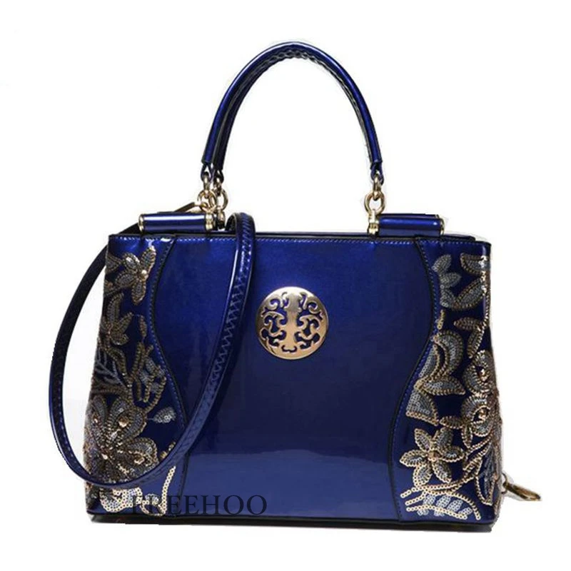 Сумки для Для женщин 2019 из лакированной pu искусственной кожи сумки bolsa feminina сумка