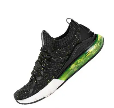 Xiaomi Freetie Air Cushion Sneaker Мужская Спортивная обувь Fishbone кроссовки для бега светильник с высокой эластичностью подошва из ТПУ - Цвет: Black Size44