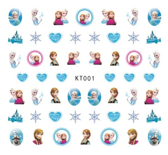 Newest 5sheet 15type Children Girls Cartoons Stickers Designs Gummed glue 3D Decals Makep Art Decorations kt001-015 | Игрушки и хобби