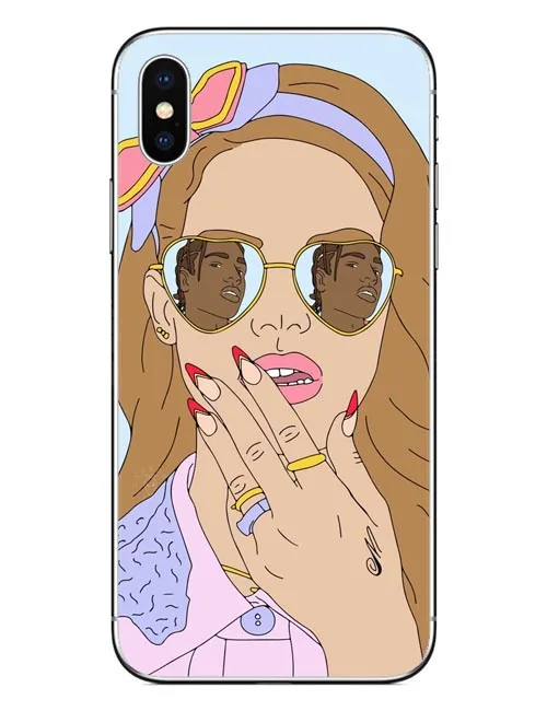 Модный сексуальный певец модель Lana Del Rey Жесткий ПК Coque телефонные чехлы Чехол для
